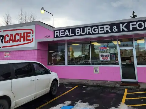 Burger Cache in Anchorage