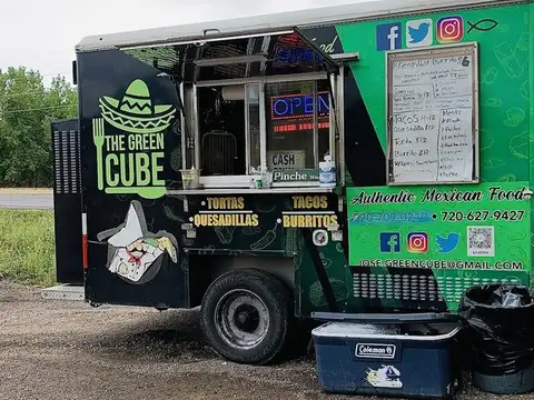 Green Cube Taco Truck in Boulder